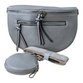 Sac Banane En Simili Cuir Argenté
