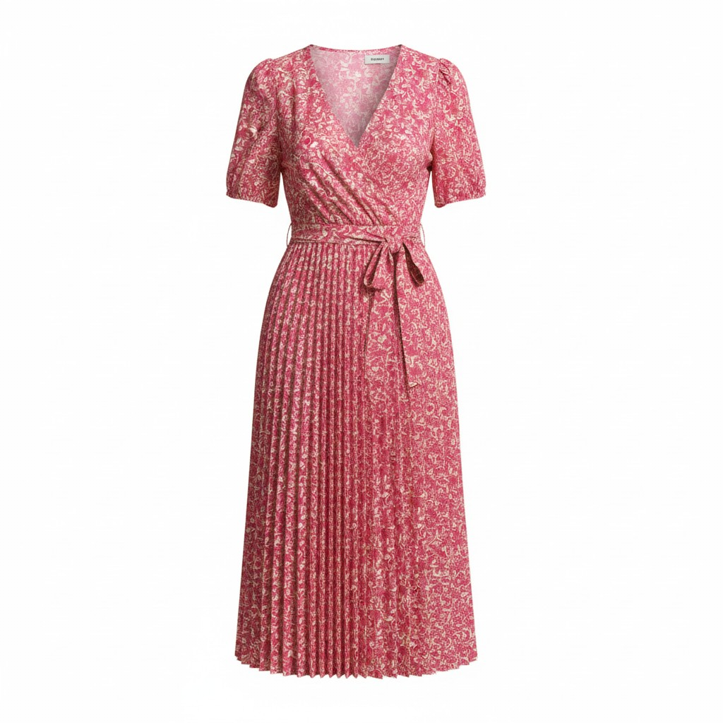 Robe longue cache-cœur