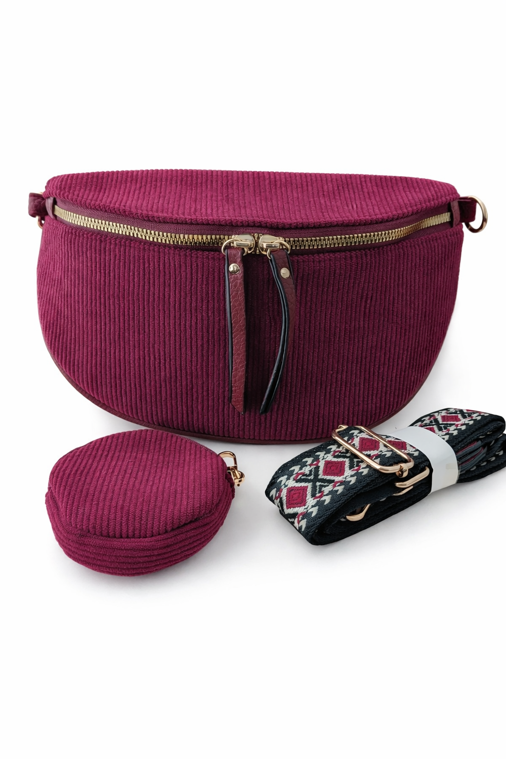 Sac Banane En Velours Côtelé