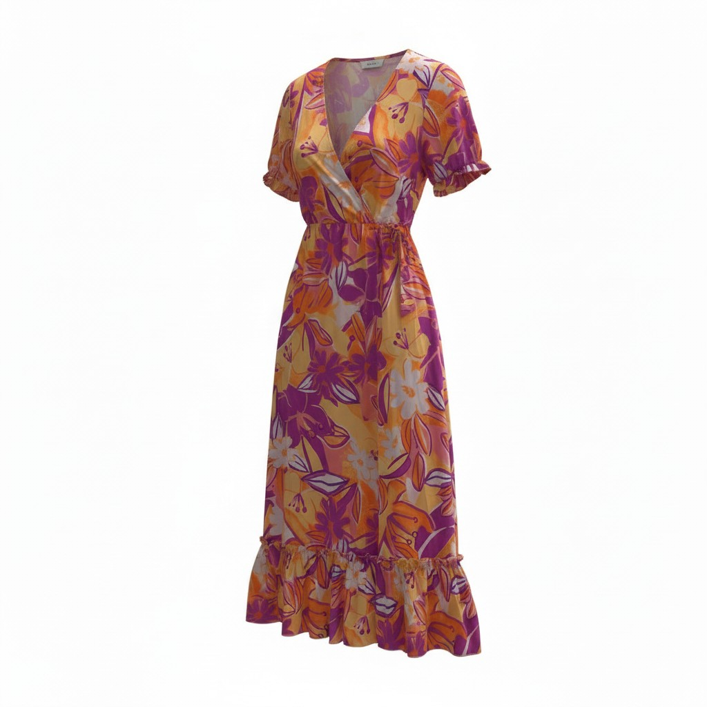 Robe longue tropicale