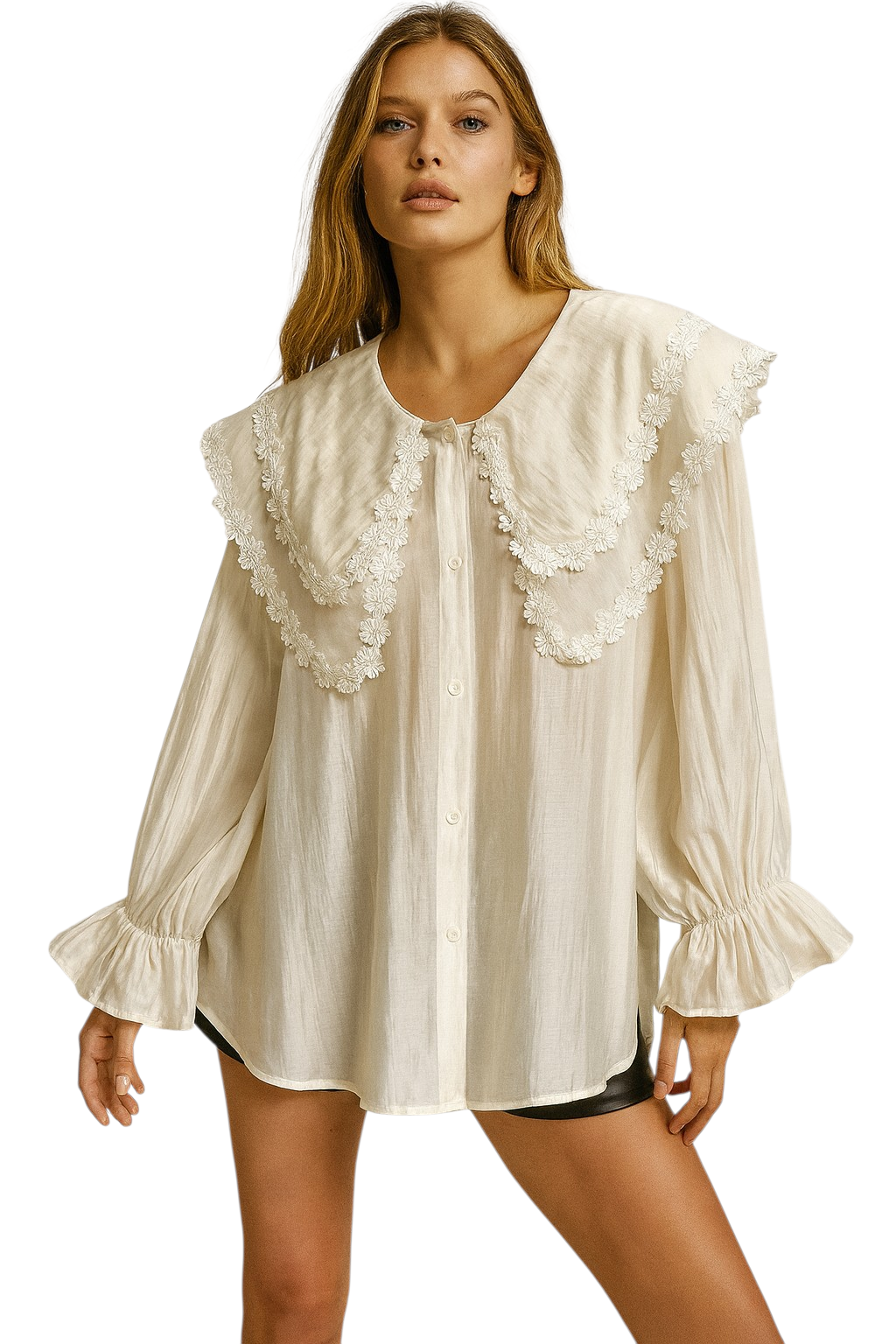 Chemise col fantaisie