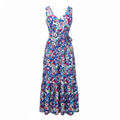 Robe longue fleurie
